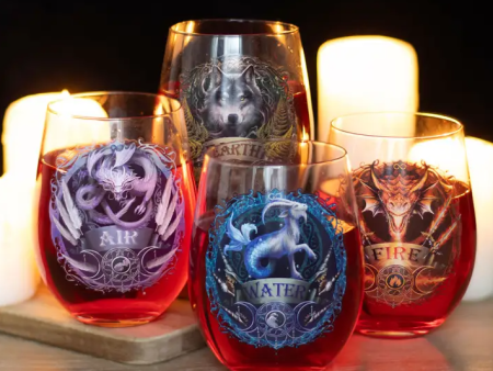 Anne Stokes: Elemental Stemless Wine Glasses Online Hot Sale