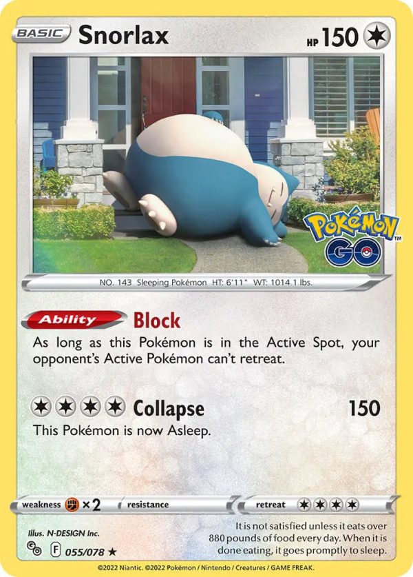 PTCGL Code: Snorlax Holo 055 078 Promo Discount