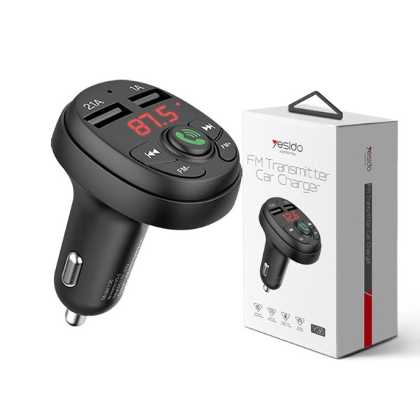 YESIDO FM TRANSMITTER CAR CHARGER Y36 Online